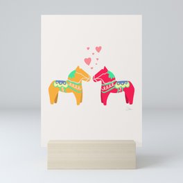 Swedish Dala Horse Joy | Art Print Mini Art Print