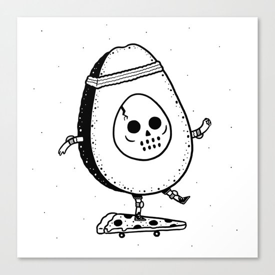 Pizzacado Canvas Print