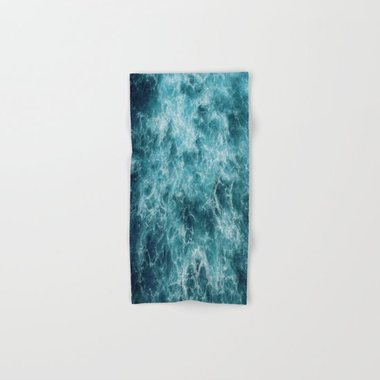Blue Ocean Waves Hand & Bath Towel