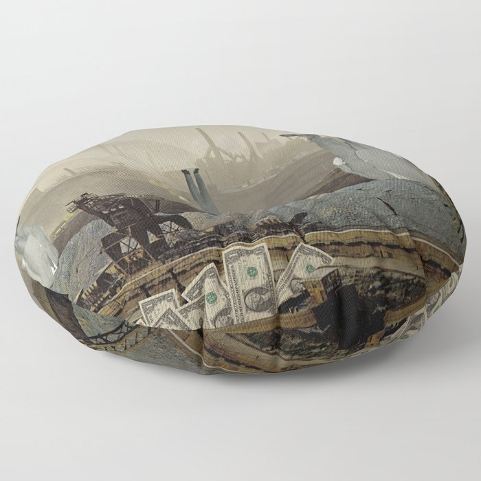 the truth is dead · just make money Floor Pillow