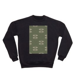 Green minimalist retro pattern  Crewneck Sweatshirt