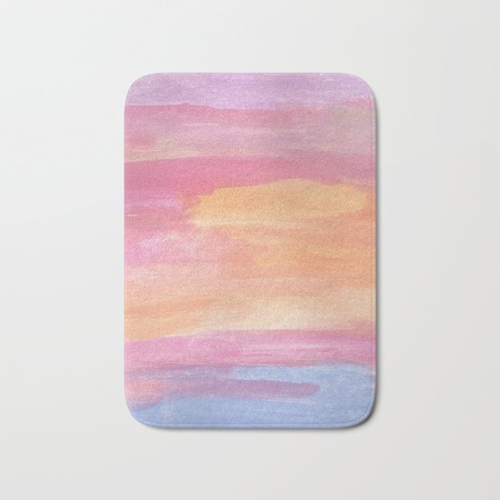 Sunset at the Ocean Bath Mat