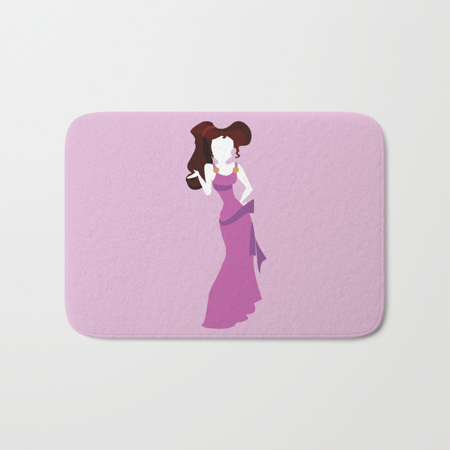 Megara From Hercules Disney Princess Bath Mat By Alicewieckowska