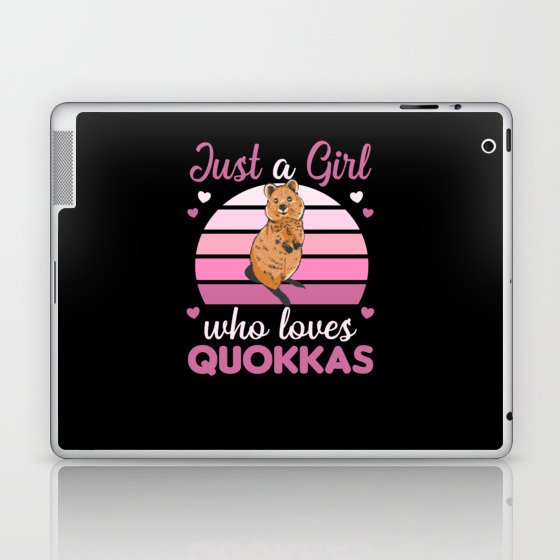 Only A Girl Loves The Quokka - Sweet Quokka Laptop & iPad Skin