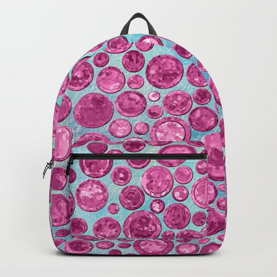 Crystal Effect Dots - Pink Backpack