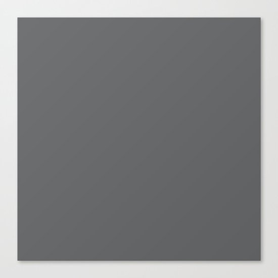 Simply Storm Gray Canvas Print