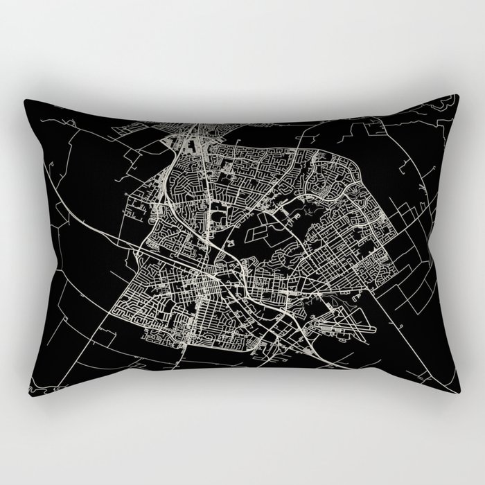 Salinas USA - City Map Drawing - Minimal Aesthetic Rectangular Pillow