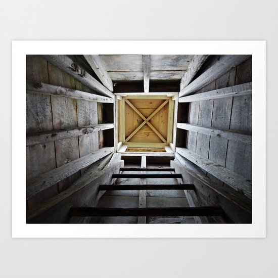 Up the Rung Ladder Art Print