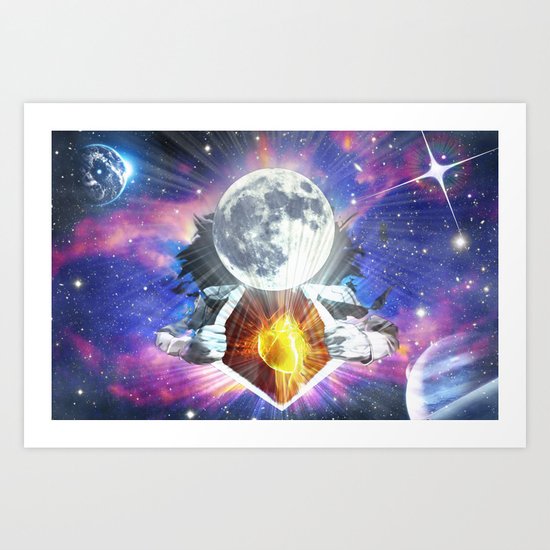 Man is the Moon Art Print