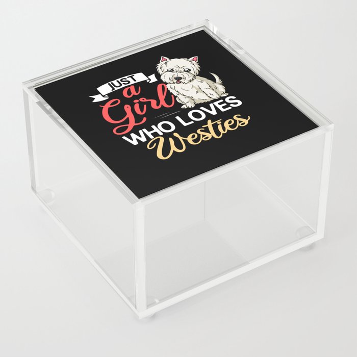 West Highland Terrier Gift Westie Dog Acrylic Box
