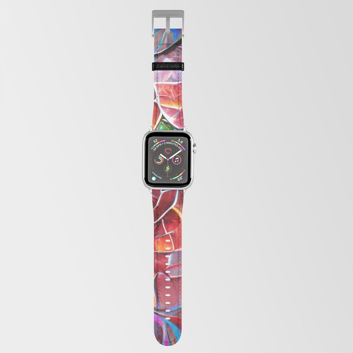 Stained Glass Roses Apple Watch Band