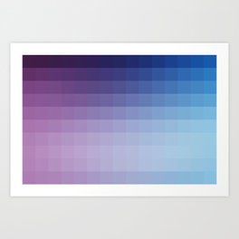 Lumen, Blue and Purple Glow Art Print