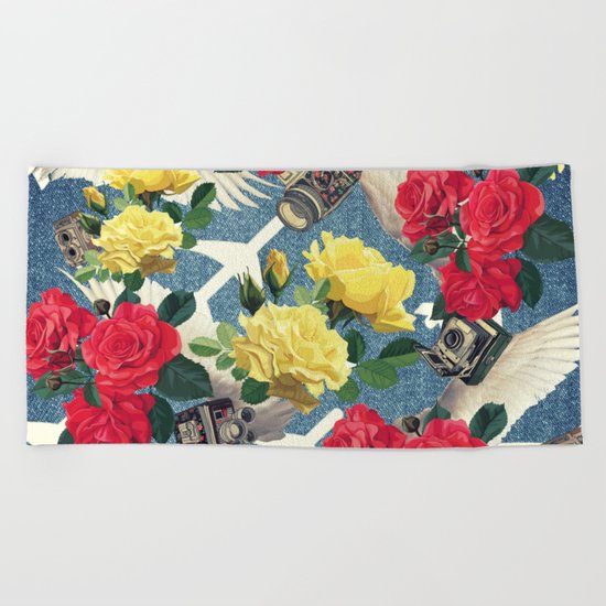 flowers Beach Towel