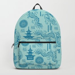 Blue Dragon Chinoiserie Backpack