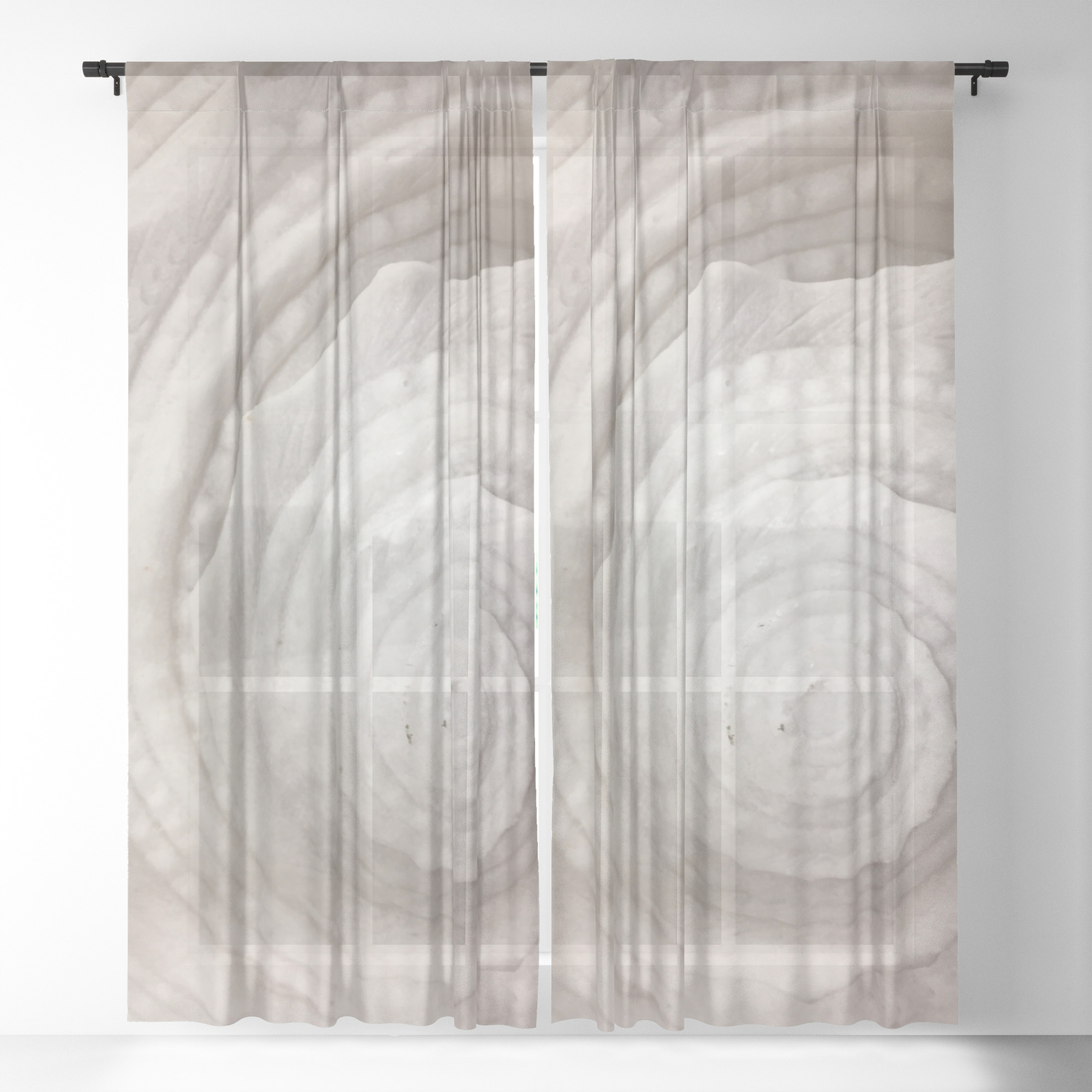 Seashell Sheer Curtain By Umeimages Society6