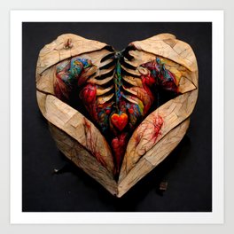 Splintered Heart Art Print