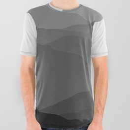 Shades of Grey Mountains All Over Graphic Tee