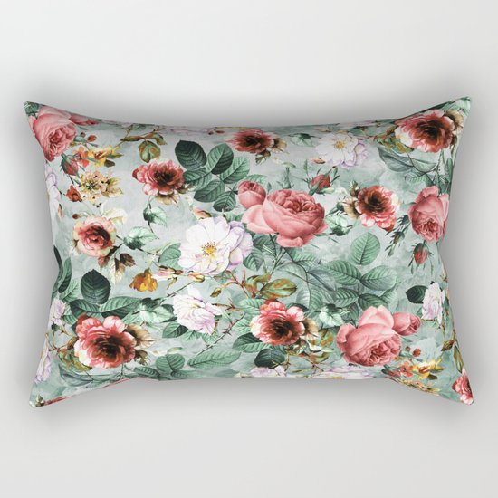 Rpe Seamless Floral Pattern I Rectangular Pillow