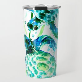 Sea Turtles, Turquoise blue Design Travel Mug