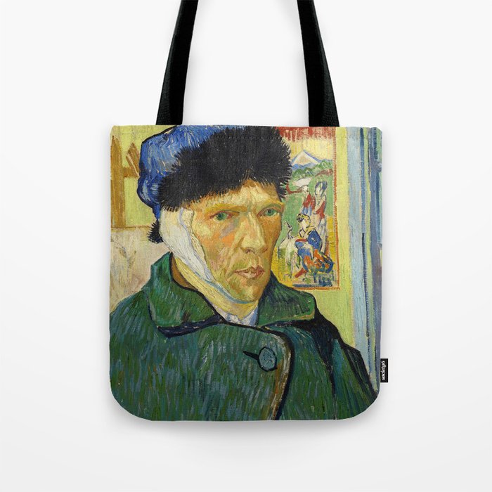 Self-Portrait With Bandaged Ear, 1889 by Vincent van Gogh Tote Bag