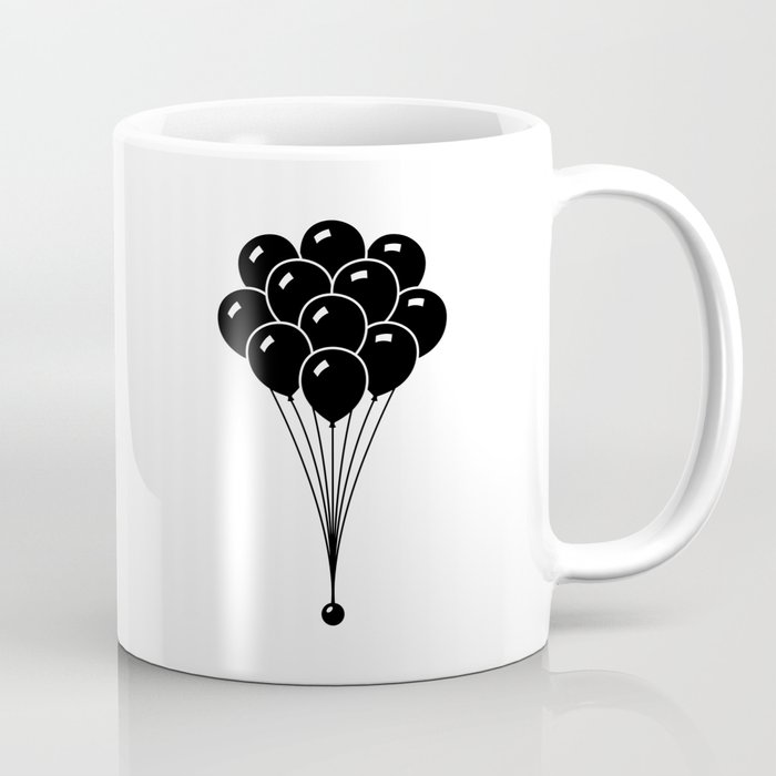 Black Balloons Coffee Mug