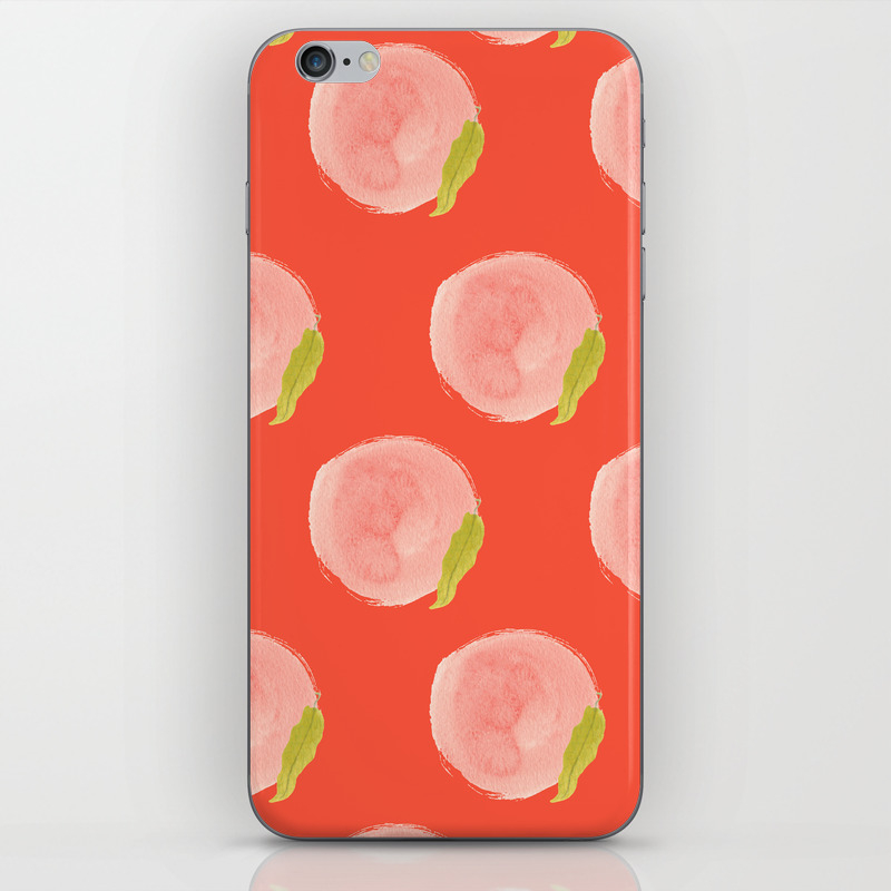 You Re A Peach Watercolor Painting Iphone Skin By Mari Orr Society6
