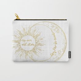Moon of My Life. My Sun and Stars Gold Carry-All Pouch | Gold, Thrones, Graphicdesign, Ink, Tv, Got, Love, Stars, Moon, Life 