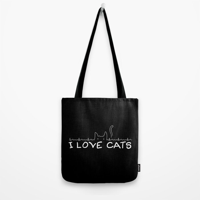 I Love Cats Tote Bag by tobefonseca | Society6
