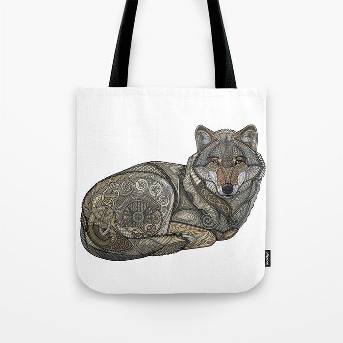 Norse Wolf Tote Bag