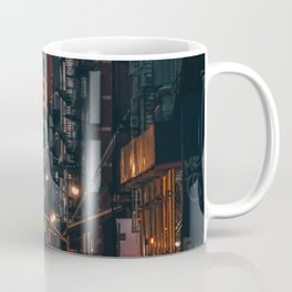 New York City Manhattan skyline at night in SoHo Coffee Mug