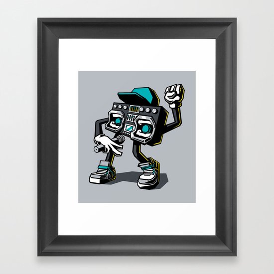 Beatbox Boombox Framed Art Print