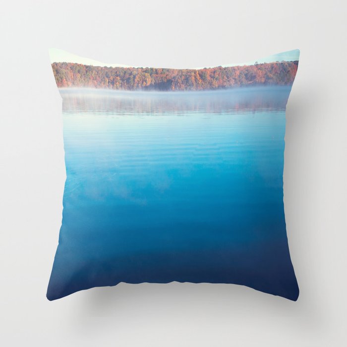 Autumn on the Lake x Rustic Decor Throw Pillow by Ann Hudec Modern