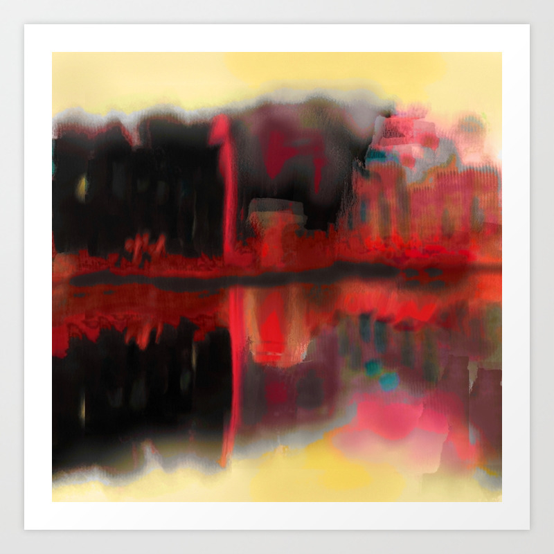 Abstract City Illusions Art Print By Jenartanddesign Society6
