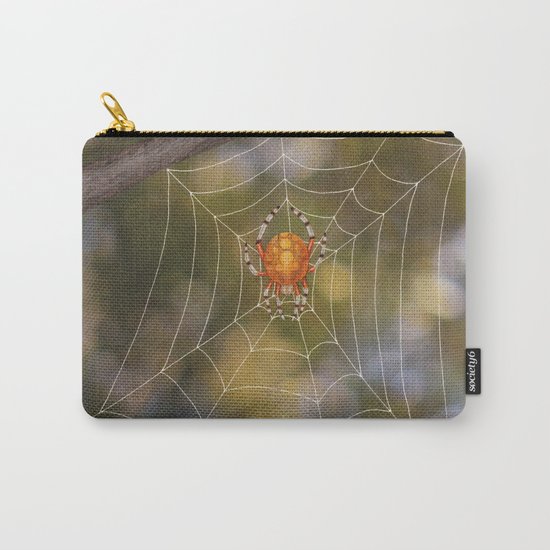 marbled orb weaver on a web Carry-All Pouch
