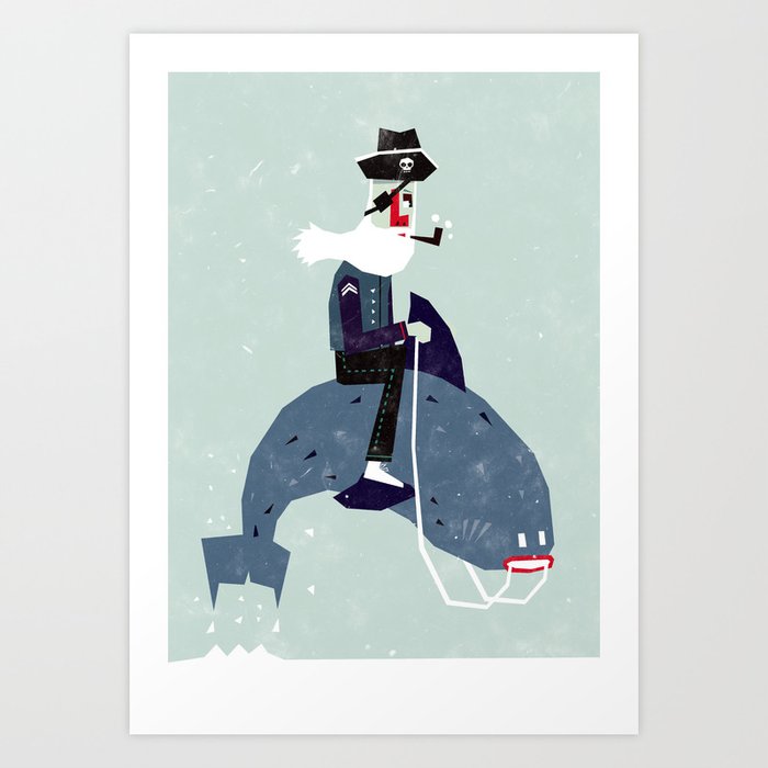 Discover the motif A SEA RIDER by Yetiland as a print at TOPPOSTER