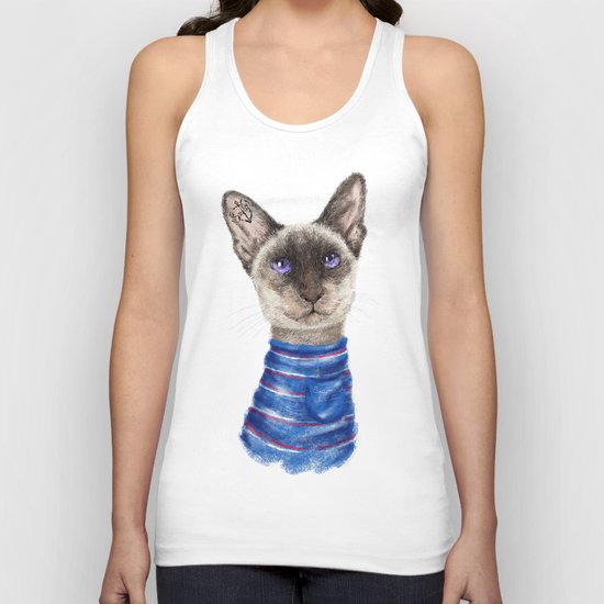 Siamese Cat Unisex Tank Top