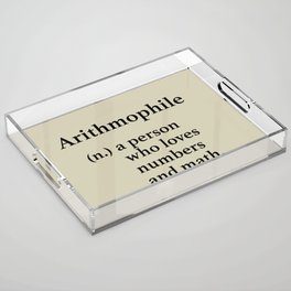 Arithmophile Acrylic Tray