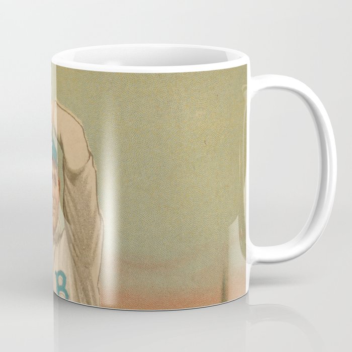 Vintage Backyard Baseball Player Bell Brooklyn Coffee Mug By
