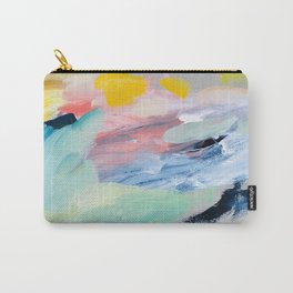 Returning III, Detail 01 Abstract Painting Canvas Carry-All Pouch