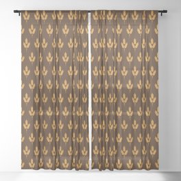 Thanksgiving Pattern Sheer Curtain