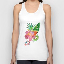 hibiscus and fruits Unisex Tank Top