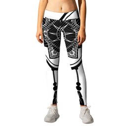 NATIVE ART GEOMETRY | INDIGENOUS AMULET Leggings