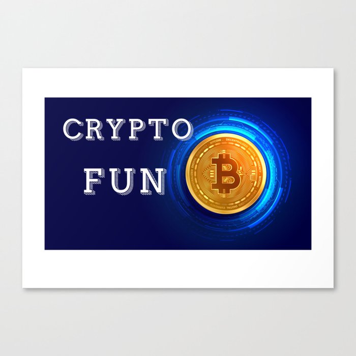 Crypto fun currency  Canvas Print