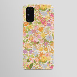 Nostalgia in the garden Android Case | Pattern, Abstract, Vintage, Retro, Pop Art, Garden, Curated, 60S, Floral, Digital 