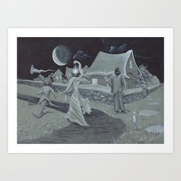 Witching Down Art Print