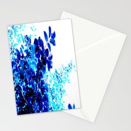 Blue Leaves Stationery Cards
