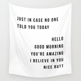 Just In Case Wall Tapestry