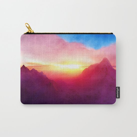 Pastel Mountain Carry-All Pouch
