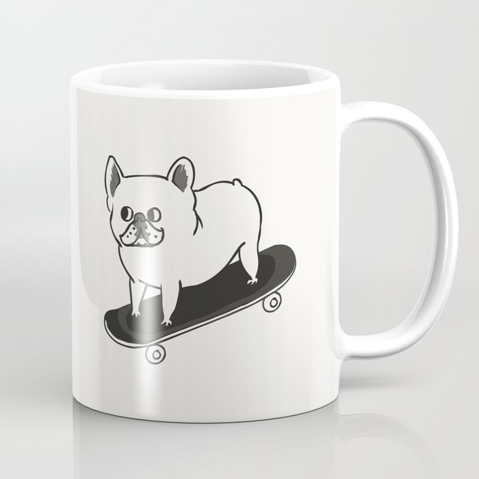 Skateboarding French Bulldog Coffee Mug