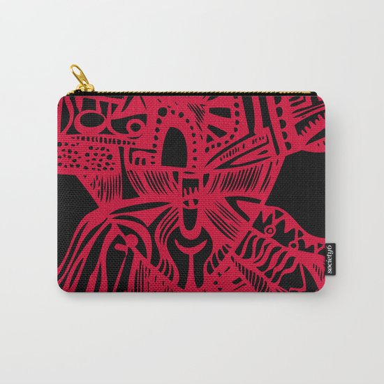 INK#6 Red Mask Carry-All Pouch
